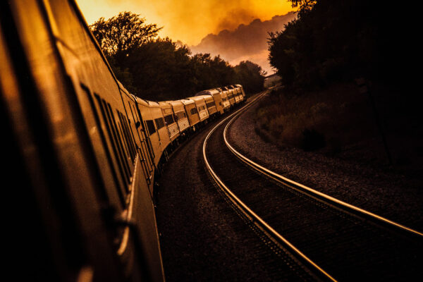 sunset-passenger-train-indiana