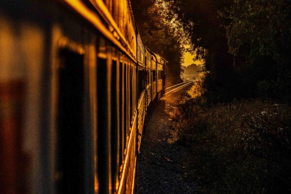 sunset-passenger-train