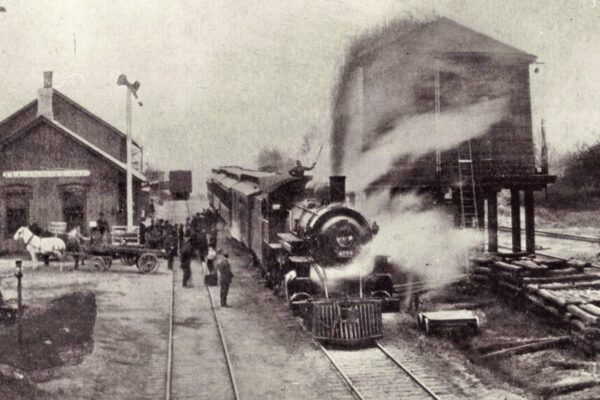 Historic Pleasant Lake depot setting