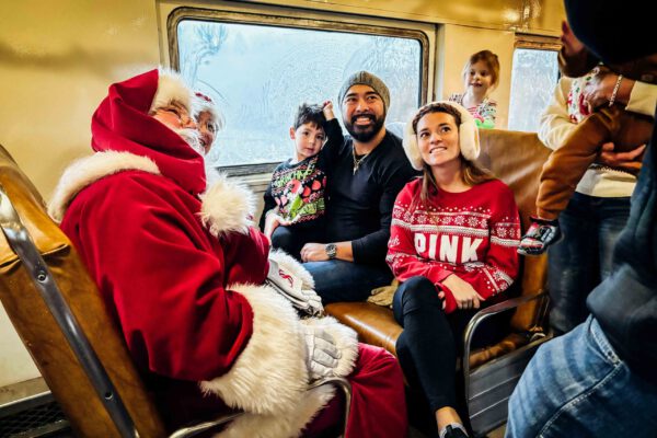 Holiday Train Rides with Santa in Indiana